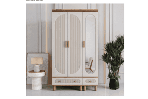3 Kapaklı İlen Dolap Komple Mdf