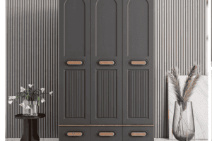 3 Kapaklı Motto Dolap Komple Mdf