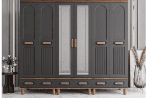 6 Kapaklı Motto Dolap Komple Mdf