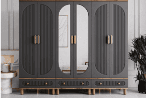 6 Kapaklı İlen Dolap Komple Mdf 