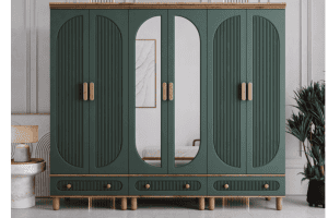 6 Kapaklı İlen Dolap Komple Mdf