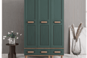 3 Kapaklı Motto Dolap Komple Mdf 