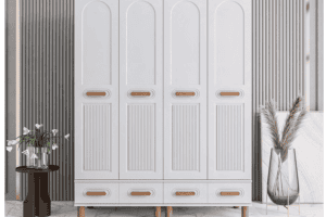 4 Kapaklı Motto Dolap Komple Mdf
