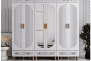 6 Kapaklı İlen Dolap Komple Mdf