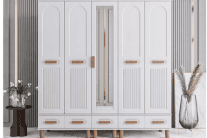5 Kapaklı Motto Dolap Komple Mdf