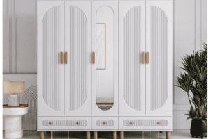 5 Kapaklı İlen Dolap Komple Mdf