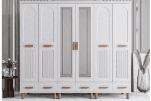 6 Kapaklı Motto Dolap Komple Mdf