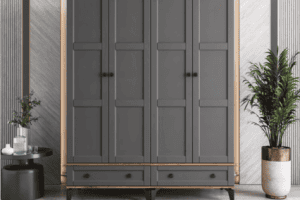 4 Kapaklı Arin Dolap Komple Mdf