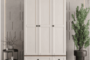 3 Kapaklı İlva Dolap Komple Mdf