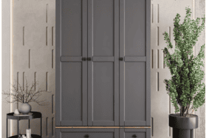 3 Kapaklı İlva Dolap Komple Mdf