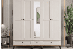 5 Kapaklı İlva Dolap Komple Mdf