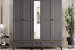 5 Kapaklı İlva Dolap Komple Mdf