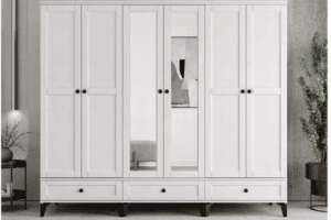 6 Kapaklı İlva Dolap Komple Mdf