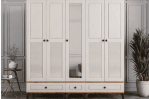 5 Kapaklı Panjura Dolap Komple Mdf