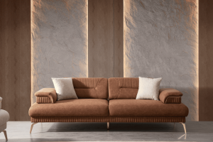 Karpet Mekanızmalı 3 lü Koltuk Gold