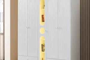 Elmas 4 Kapılı Dolap Beyaz
