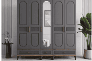 5 Kapaklı İbra Dolap Komple Mdf