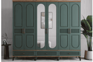 6 Kapaklı İbra Dolap Komple Mdf