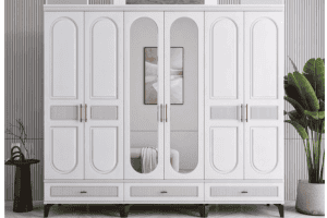 6 Kapaklı İbra Dolap Komple Mdf