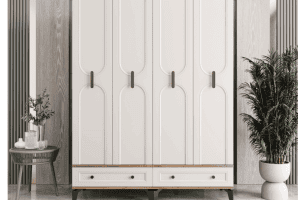 4 Kapaklı Oren Dolap Komple Mdf